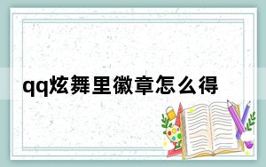 qq炫舞里徽章怎么得_qq炫舞怎样得到徽章