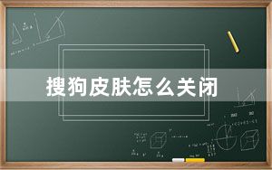 搜狗皮肤怎么关闭_搜狗皮肤怎么用