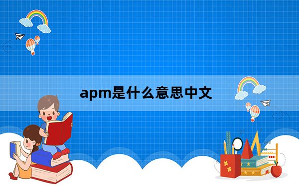 apm是什么意思中文_apm是什么意思