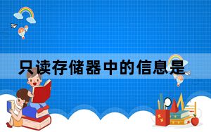 只读存储器中的信息是什么_只读存储器