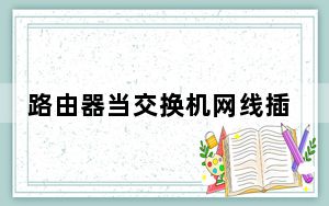 路由器当交换机网线插哪_路由器当交换机