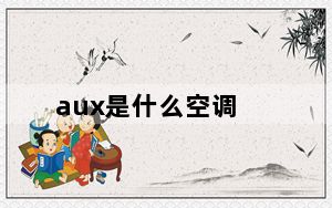 aux是什么空调_aux是什么