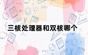 三核处理器和双核哪个好_三核处理器
