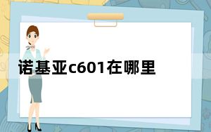 诺基亚c601在哪里_诺基亚c6 01