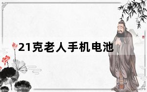 21克老人手机电池_21克老人手机