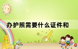 办护照需要什么证件和要求_办护照需要什么