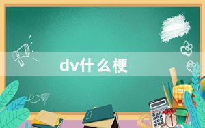 dv什么梗_dv什么牌子好