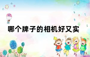 哪个牌子的相机好又实惠_哪个牌子的相机好