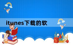 itunes下载的软件怎么同步_itunes下载的软件怎么安装