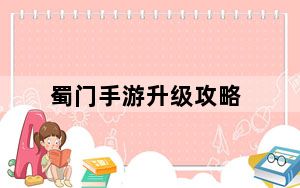蜀门手游升级攻略_《蜀门》蜀门旗舰版玩家心得