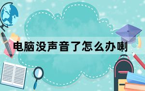 电脑没声音了怎么办喇叭不见了_电脑没声音了怎么办