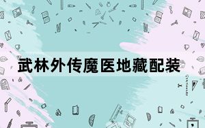 武林外传魔医地藏配装备_武林外传魔医地藏配加点