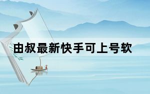 由叔最新快手可上号软件 V1.0 绿色版_由叔最新快手可上号软件 V1.0 绿色版免费下载