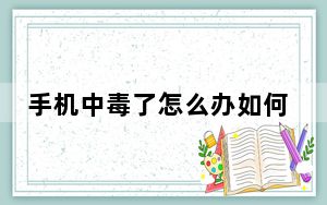 手机中毒了怎么办如何处理_手机中毒了怎么办