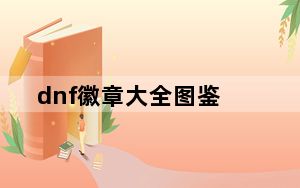 dnf徽章大全图鉴_dnf徽章大全
