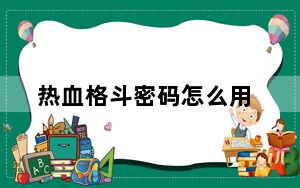 热血格斗密码怎么用_《热血格斗》人物Lv30的密码攻略