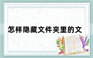 怎样隐藏文件夹里的文件_怎样隐藏文件夹