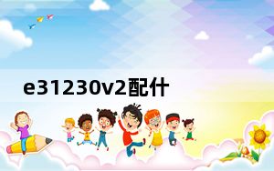 e31230v2配什么主板吃鸡_e31230v2配什么主板