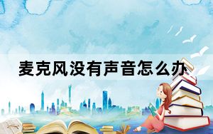 麦克风没有声音怎么办苹果_麦克风没有声音怎么办