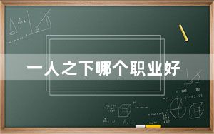 一人之下哪个职业好_一人之下哪个职业厉害