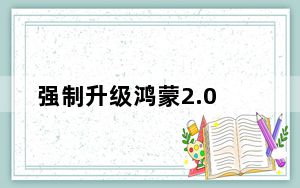 强制升级鸿蒙2.0_强制升级