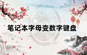 笔记本字母变数字键盘怎么办_笔记本字母变数字