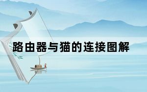 路由器与猫的连接图解不用电脑_路由器与猫的连接