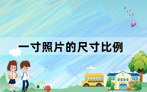 一寸照片的尺寸比例_一寸照片的尺寸