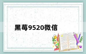 黑莓9520微信_黑莓_9520