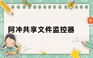 阿冲共享文件监控器 V5.1 绿色免费版_阿冲共享文件监控器 V5.1 绿色免费版免费下载