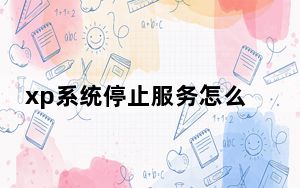 xp系统停止服务怎么办_xp系统停止服务