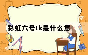 彩虹六号tk是什么意思_彩虹六号tk的含义