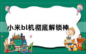 小米bl机彻底解锁神器 V1.0 破解版_小米bl机彻底解锁神器 V1.0 破解版免费下载