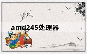amd245处理器_amd245
