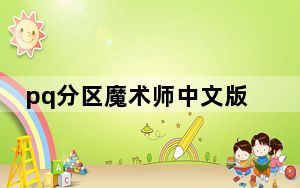 pq分区魔术师中文版_pq分区魔术师8 0