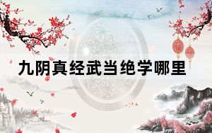 九阴真经武当绝学哪里学_《九阴真经》新手武当门派选择攻略