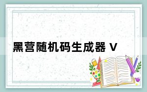 黑营随机码生成器 V2.6 绿色免费版_黑营随机码生成器 V2.6 绿色免费版免费下载