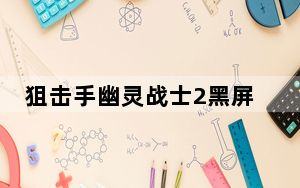 狙击手幽灵战士2黑屏解决办法_《狙击手:幽灵战士2》bug武器心得