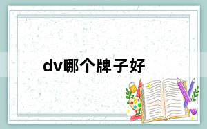 dv哪个牌子好_dv哪个牌子好