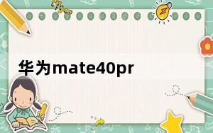 华为mate40pro_华为喵王