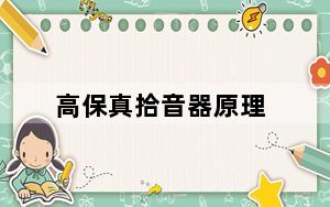 高保真拾音器原理_高保真拾音器