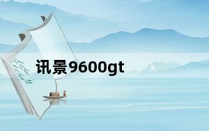 讯景9600gt_讯景9600GT怎么样