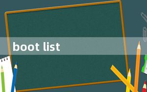 boot list option是什么意思_boot ini