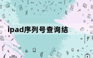 ipad序列号查询结果怎么看_ipad序列号查询