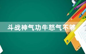 斗战神气功牛怒气不够用_《斗战神》45级气功牛加点与副本定位攻略_7