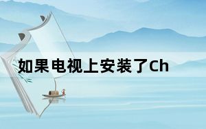如果电视上安装了Chromecast或作为USB端口悬挂的附加群组