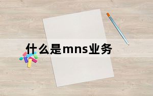 什么是mns业务_什么是mns