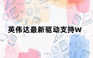 英伟达最新驱动支持Windows 10月更新