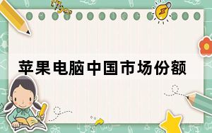 苹果电脑中国市场份额_苹果电脑出货量略有增加 但苹果电脑市场份额萎缩