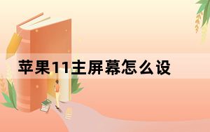 苹果11主屏幕怎么设置时间_苹果11主屏幕怎么设置